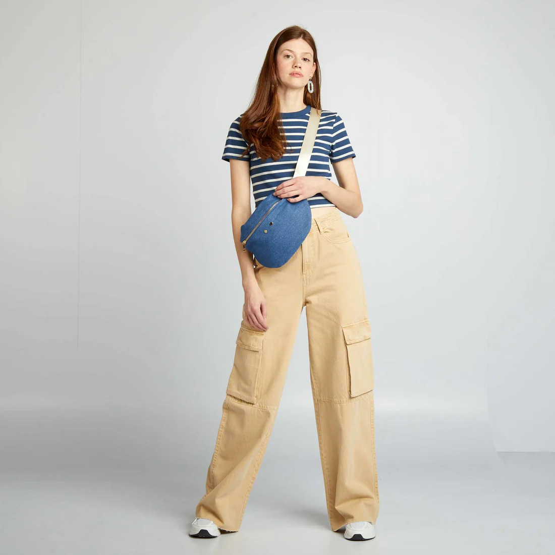 multiPocket wide leg jeans